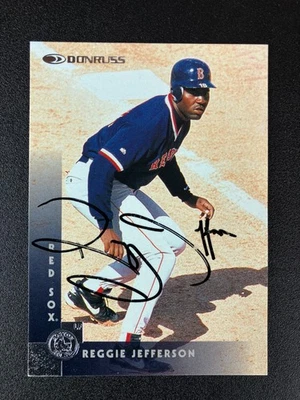 Reggie Jefferson 1997 Donruss Red Sox In Person IP TTM Signed Autograph - Image 1 of 2