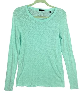 ATM Anthony Thomas Melillo Long Sleeve Slub Tee Small Distressed Bright Green - Picture 1 of 11