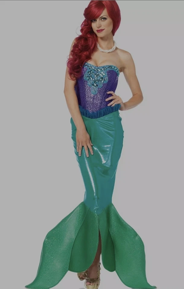 Deep Sea Little Mermaid Siren 成人服装 S 码 — 第 1/1 张图片