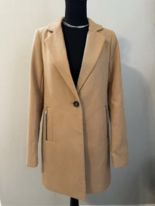 ASOS Boyfriend Coat With Zip Packet Size 6 - Picture 1 of 10