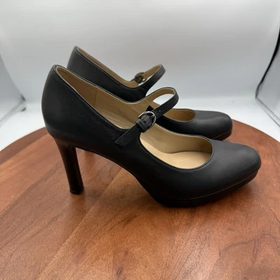 Zapatos de salón Mary Jane clásicos de cuero negro NATURALIZER Talissa para mujer talla 7,5 Foto 1 de 4