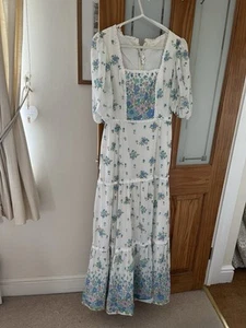 Maxi Vestido Floral Vintage Ditsy Cottagecore 12 Pradera Niveles - Imagen 1 de 11
