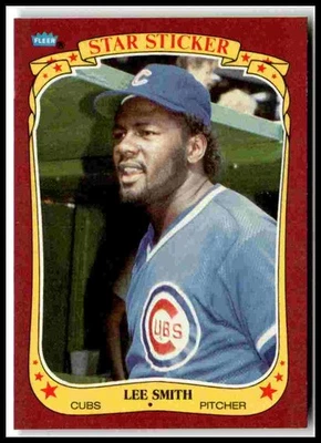 1986 Fleer Star Stickers #112 Lee Smith - Image 1 of 2
