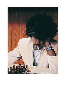 Estampado Philip Lynott Fatalistic Attitudes 33""x23"" por Jim Fitzpatrick. Thin Lizzy - Imagen 1 de 4