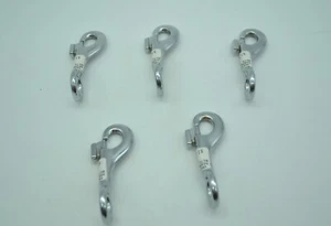 LOT of 5: Heavy Duty Steel Eye Bolt Snap Hook Pet Leash Key Chain Lobster Clasp - Picture 1 of 4