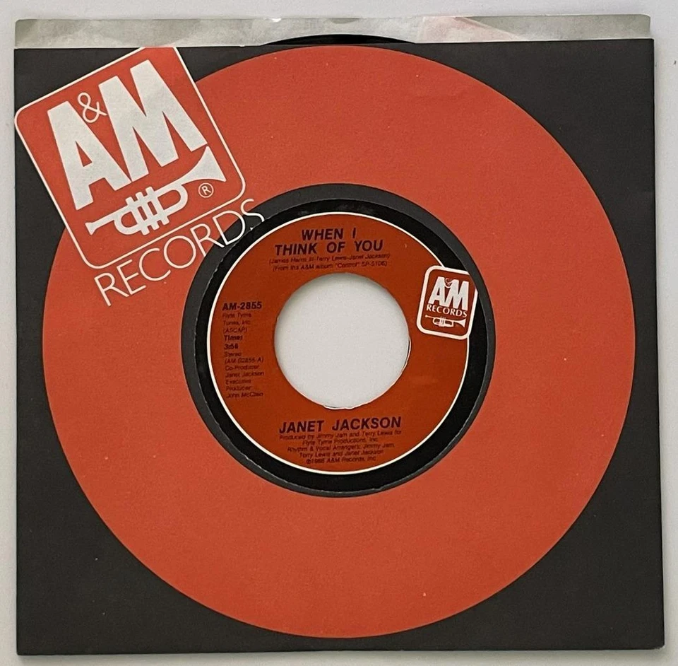 Janet Jackson When I Think of You / Pretty Boy 45 M (unplayed) 1986 Dance R&B - Image 1 of 2
