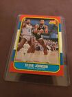 Steve Johnson rookie card - 1986 Fleer #55 San Antonio Spurs RC. rookie card picture