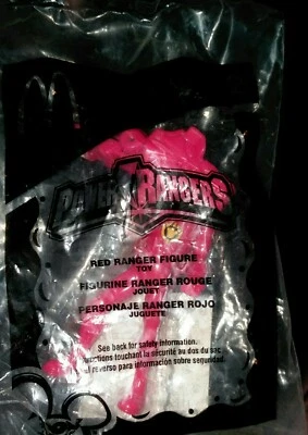Power Ranger Red Ranger Figure McDonald's Happy Meal Toy #2 2005 3.5" NEW IN PKG - Image 1 of 4