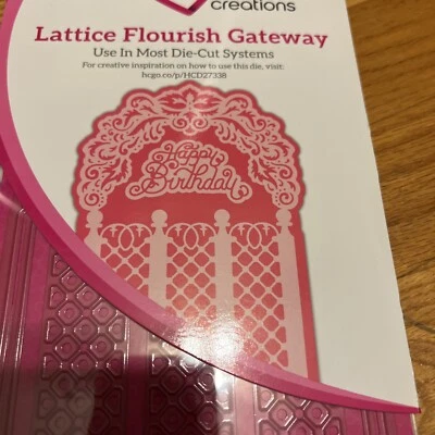 Heartfelt creations Lattice flourish Gateway Die Set retired hcd27338 - Image 1 of 2