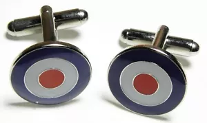 RAF Target Mod Mods Bullseye Shirt Cuff Links Cufflinks  - Picture 1 of 12