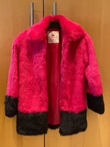 George Outerwear, Girls Pink Synthetic Fur Coat Age 7-8 years - Picture 1 of 7