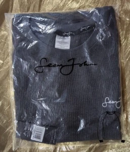 Sean John grau Langarm Waffel Strick Pyjama Oberteil Größe Medium - Bild 1 von 2