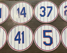 New York Mets Retired Players Numbers Sign 18x18”!! Your Choice of Player!