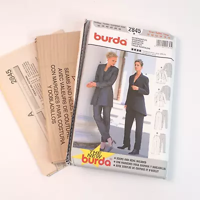 Burda 2845 UNCUT Sewing Pattern, Misses' Pantsuit Ensemble Size 10-20 - Image 1 of 4