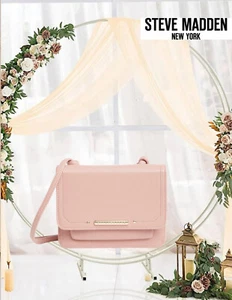 Steve Madden Umhängetasche Bangie Geldbörse an einer Schnur - italienischer Ton (rosa) neu mit Etikett - Bild 1 von 8