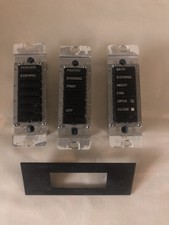 Lutron HQWAS-B Keypads Preowned With One Fave Plate