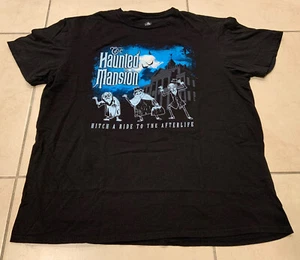 Disney Parks Haunted Mansion Hitch A Ride To The Afterlife Men's XL T-Shirt - Picture 1 of 6
