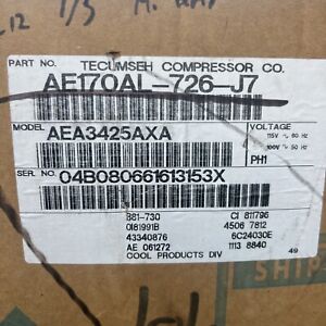 Tecumseh AE170AL-726-J7 AEA3425AXA  Refrigeration Compressor