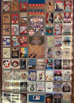 1992 Mid Summer Classic ALL STAR GAME San Diego Padres Poster - Image 1 of 4