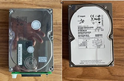 X2 SCSI HD Seagate ST39236LW 9GB 68& Quantum XC09J011 9GB w/ 80 to 68Pin Adapter - Image 1 of 4