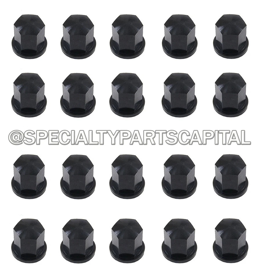 Porsche 911 912 930 924 944 964 968 993 Alloy Wheel Black Lug Nut 20pc ANODIZED - Image 1 of 1