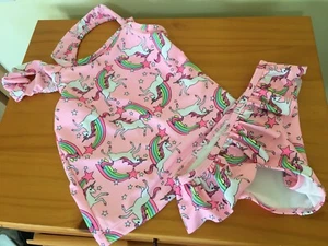 NWT Carter's unicorn 2pc swimsuit set Girls UPF 50+ 2T,3T,14 - Picture 1 of 1