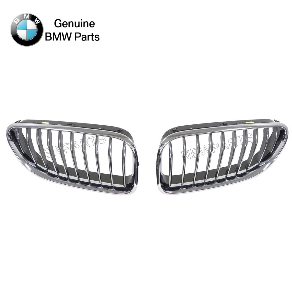 Parrillas cromadas delanteras izquierda y derecha originales para BMW F06 F10 F12 F13 640i 640iGC Foto 1 de 1