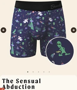 Shinesty Ball Hammock Mens Pouch Underwear Stay Weird “Sensual Abduction” Sz S - Picture 1 of 1