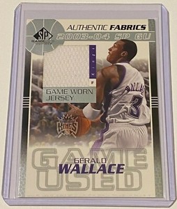 2003-04 SP Game Used Authentic Fabrics Gerald Wallace #GW-J - 🏀NBA Patch🏀