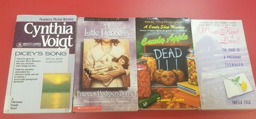 Lot of 4 Paperback Books - Young Adult, Teen, Middle School, - LOT G ...