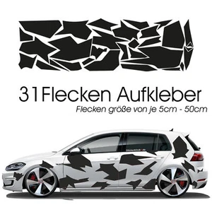 Flecktran Aufkleber Camouflage Autoaufkleber Flecken Splash Ecken Autodekor - Picture 1 of 2
