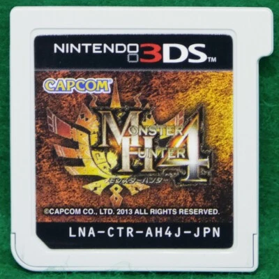 Monster Hunter 4 Nintendo 3DS Vintage Capcom Japanese Games From Japan F/S - Image 1 of 2