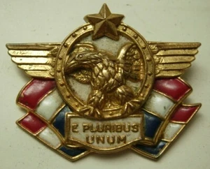 WW2 Patriotic / Sweetheart Pin - E Pluribus Unum - For Kay Dunhill Accessocraft - Picture 1 of 2