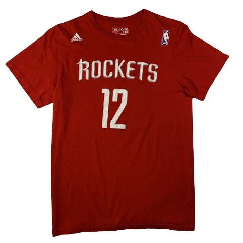 Adidas Houston Rockets Dwight Howard #12 Red Men's Small T-Shirt Cover