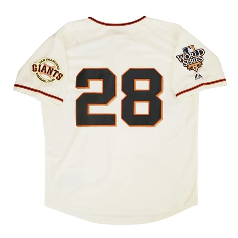 Buster Posey 2010 San Francisco Giants Cream Home World Series Men's Jersey Cover
