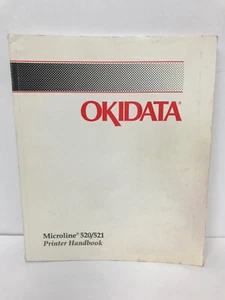 OKIDATA MICROLINE 520/521 PRINTER HANDBOOK MANUAL ML520 ML521 59256802 - Picture 1 of 5