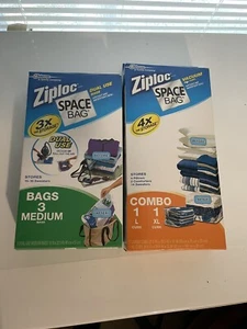 Lote de 2 bolsas espaciales herméticas para sellar al vacío ZIPLOC. 5 bolsas en total - Imagen 1 de 2