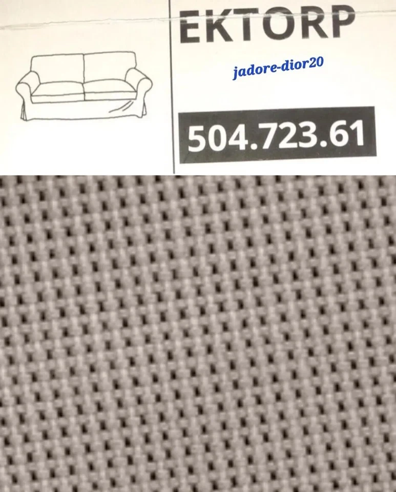 ✅️ Ikea EKTORP Bezug für 2er Totebo hellbeige 504.723.61 Wechselbezug Husse - Bild 1 von 1