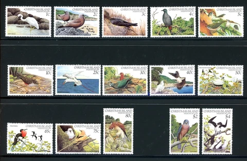 Christmas Island Scott #117//132 MNH 1982-83 Birds CV$14+ 378510 Cover
