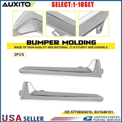Juego de molduras de luces antiniebla delanteras cromadas para izquierda y derecha Subaru Forester 2017-2018 2-20X Foto 1 de 4