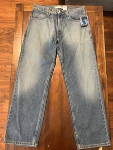 Vintage neu aus altem Lagerbestand Levi's 569 locker gerade Baggy indigo Denim Herrenjeans 34 x 32 2003 - Bild 1 von 8