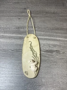 Vintage Koala Bear Slab Pottery Wall Art Grainy Tan Clay Wall Hang Decor 7” - Picture 1 of 10