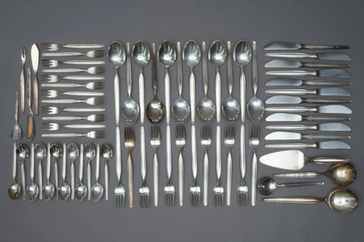 WMF Set Postate Modello Zürich 90er Edizione D'Argento 69 Parti 1.117RAI - Immagine 1 di 4