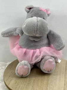 Tutu Hippo Hippopotamus Histoire’d’ours Paris Stuffed Animal Plush Lovey Toy 10” - Picture 1 of 13