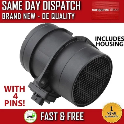 VW TIGUAN, TOURAN, SHARAN, CRAFTER 2.0 DIESEL 2007-ON MAF MASS AIR FLOW SENSOR - Image 1 of 4