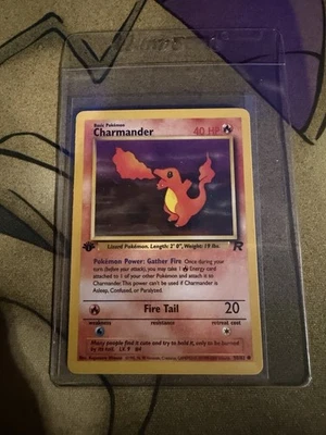 Charmander - 1st Edition - 50/82 Team Rocket - Pokémon TCG - 2000 - Image 1 of 2