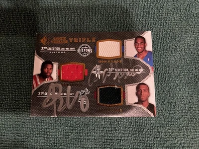Parche automático firmado a mano SP Rookie Threads Triple Afflalo Brooks Cook 2007-08 Foto 1 de 3