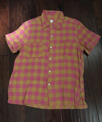 Dosa Hand Spun Khadi Cotton Short Sleeve Shirt Size XL - Image 1 of 4