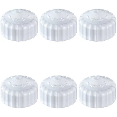 6x Handrad Handregulierkappe Bauschutzkappe M30 x 1,5 weiße einfache Ausführung - Bild 1 von 4