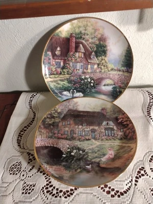 2 Franklin Mint Heirloom Edition "Cottage Plates By Violet Schwenig - Image 1 of 4